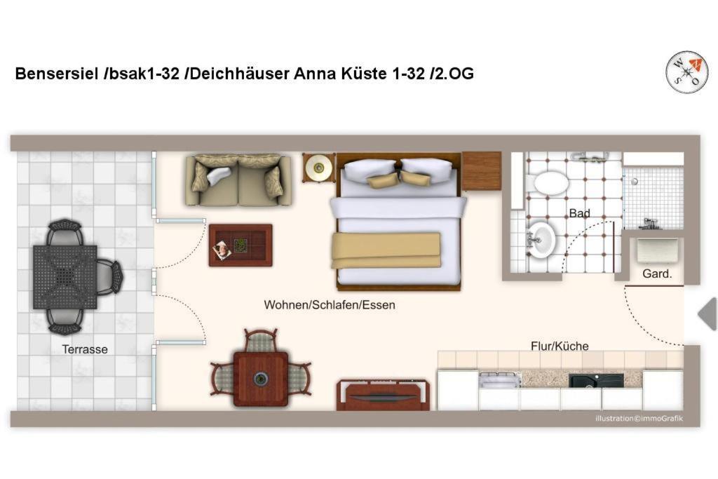 Deichhaeuser Anna Kueste Deichhaeuser Anna Kueste 1-32 Bensersiel Zewnętrze zdjęcie